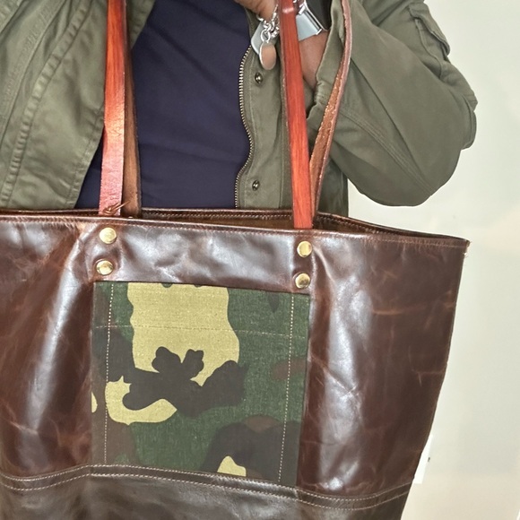 Original Leather Handcrafted Tote -NWT - Picture 9 of 11